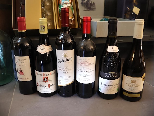 Partij rode wijnen (x6) - afbeelding 1 van  4