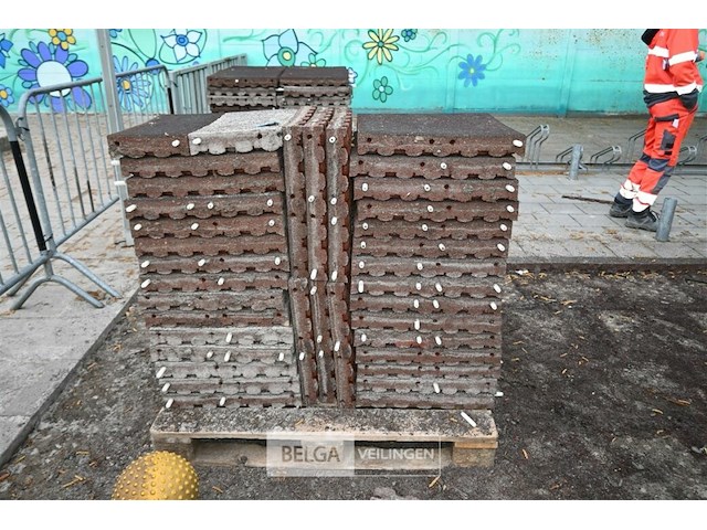 Partij rubberen valtegels - afbeelding 1 van  5