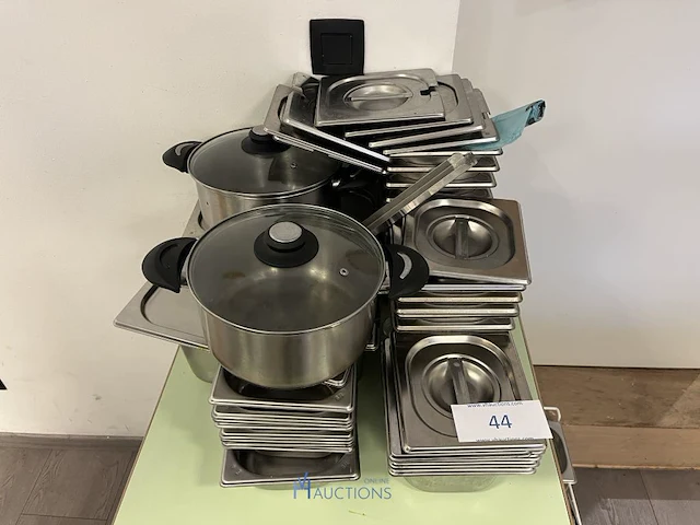 Partij rvs gastronormbakken en keukengerei - afbeelding 2 van  9
