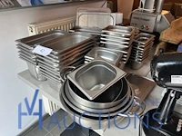 Partij rvs gastronormbakken