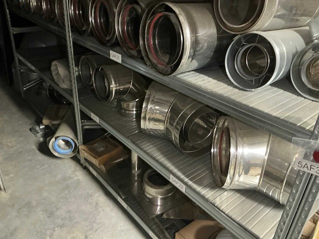 Partij rvs rookkanalen en accessoires - afbeelding 5 van  6