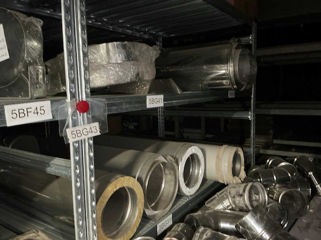 Partij rvs rookkanalen en accessoires - afbeelding 3 van  9