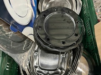 Partij rvs schotels diverse maten - afbeelding 2 van  3