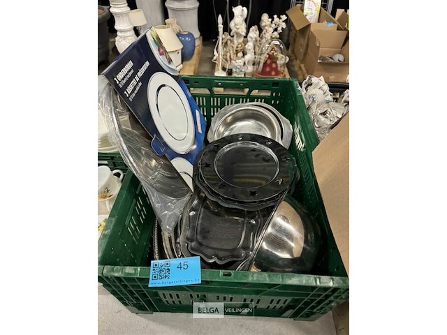 Partij rvs schotels diverse maten - afbeelding 3 van  3