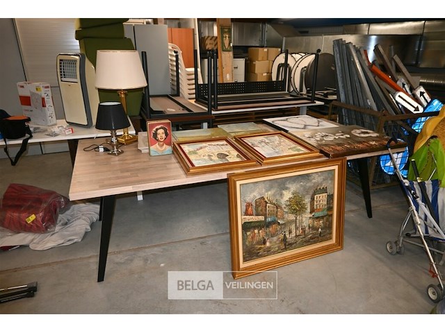 Partij schilderijen + lampen - afbeelding 1 van  8