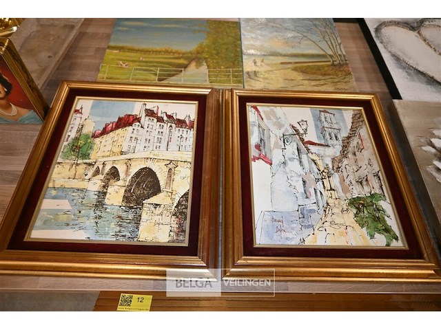 Partij schilderijen + lampen - afbeelding 3 van  8