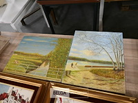 Partij schilderijen + lampen - afbeelding 6 van  8