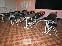 Partij schooltafeltjes + stapelstoelen - afbeelding 1 van  6