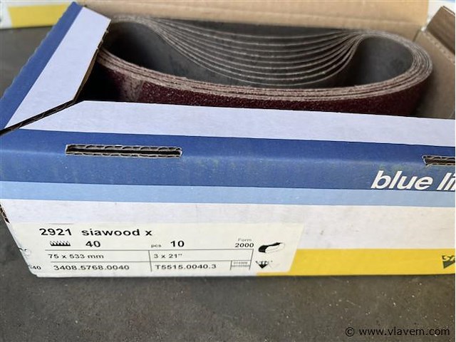 Partij schuurbanden bleu line in 4 dozen - afbeelding 2 van  5