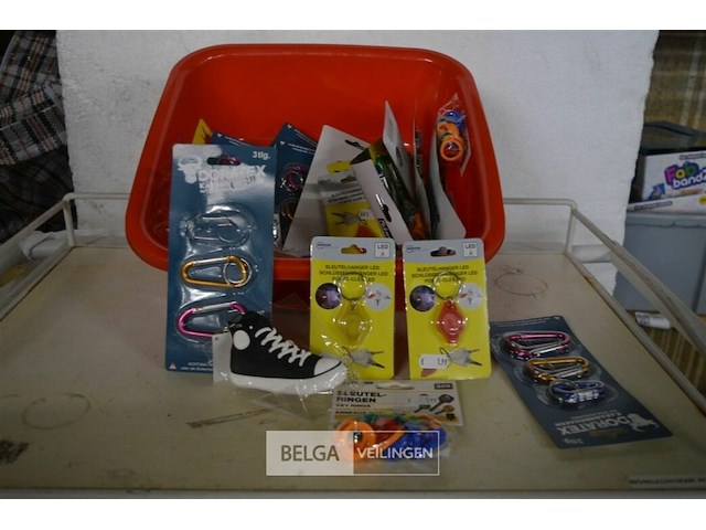 Partij sleutelhangers en ringen - afbeelding 1 van  4