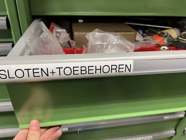 Partij sloten, deuronderdelen en spanmateriaal - afbeelding 8 van  57