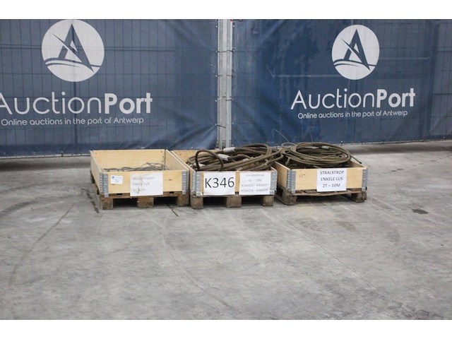 Partij staalstroppen 1t/12m; 6t/10m; 2t/10m - afbeelding 1 van  1