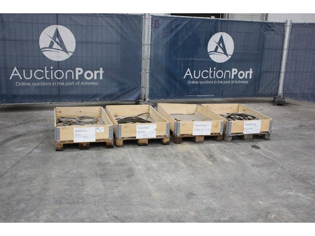 Partij staalstroppen 4t/6m; 2t/12m; 2t/0.5m; 5.5t/6m - afbeelding 1 van  1