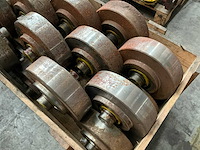 Partij stalen machine wielen - afbeelding 2 van  3