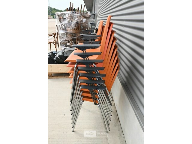 Partij stapelstoelen met armleuning - afbeelding 2 van  5