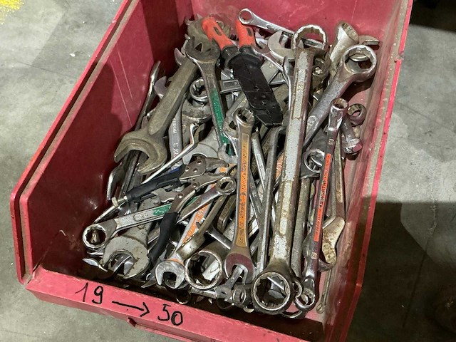 Partij steek- en ringsleutels - afbeelding 1 van  1