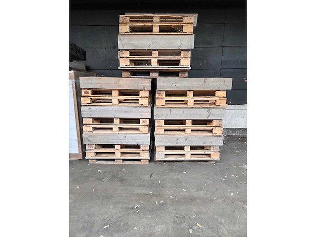 Partij steigerhout leuning voor palletbank (55x) - afbeelding 2 van  8