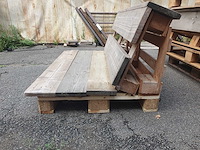 Partij steigerhout leuning voor palletbank (55x) - afbeelding 5 van  8