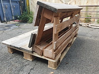 Partij steigerhout leuning voor palletbank (55x) - afbeelding 6 van  8