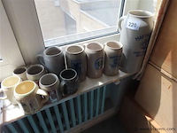 Partij stenen bierbekers - afbeelding 1 van  3