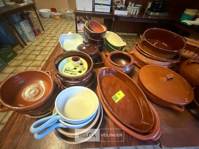 Partij stenen kommen/braadsledes - afbeelding 2 van  3