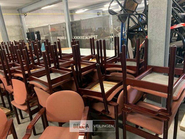 Partij stoffen stoelen niet stapelbaar - afbeelding 3 van  6