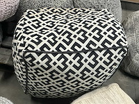 Partij stoffen zitpoefen (10x) - afbeelding 4 van  7