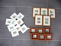 Partij tekening in kader - afbeelding 1 van  7