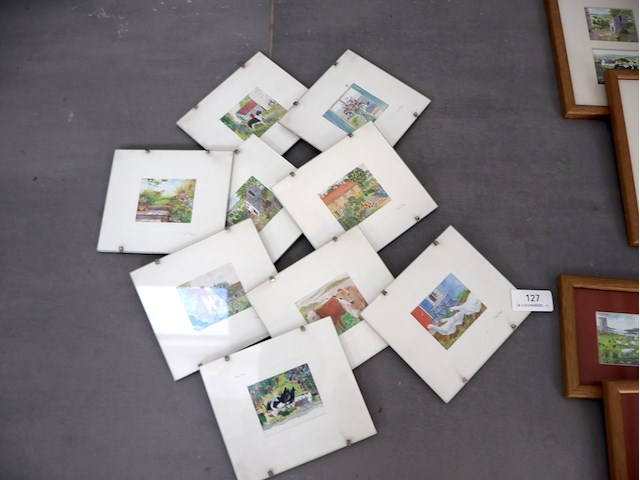 Partij tekening in kader - afbeelding 2 van  7