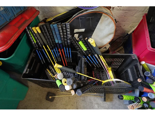 Partij tennis/badminton/squashracketten - afbeelding 12 van  13