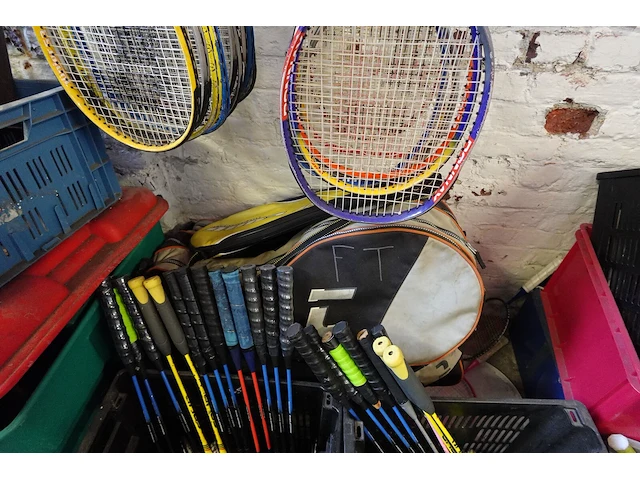 Partij tennis/badminton/squashracketten - afbeelding 13 van  13