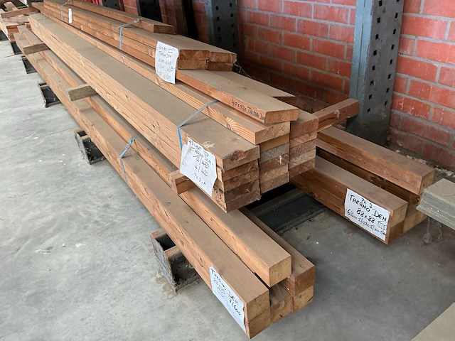 Partij thermowood dennen balken - afbeelding 5 van  9