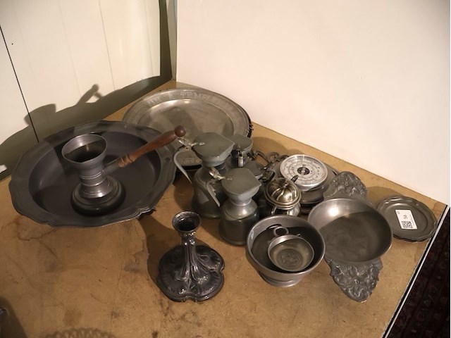 Partij tin (plm 15) - afbeelding 1 van  6