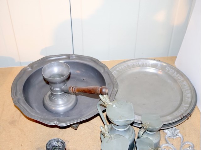 Partij tin (plm 15) - afbeelding 4 van  6