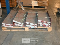 Partij traanplaat traptreden