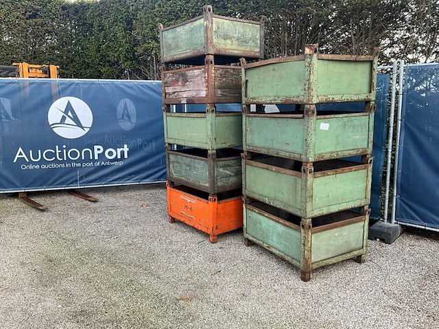 Partij transportkist 100x80x38cm 9stuks - afbeelding 1 van  1