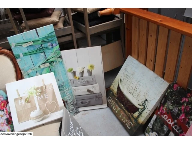 Partij v 12 diverse kaders / prints - afbeelding 4 van  5