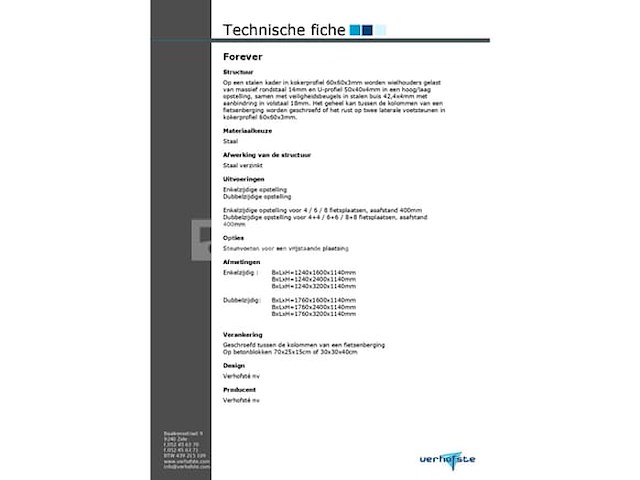 Partij van 22 gegalvaniseerde fietsenrekken "forever" – 264 plaatsen - afbeelding 4 van  5