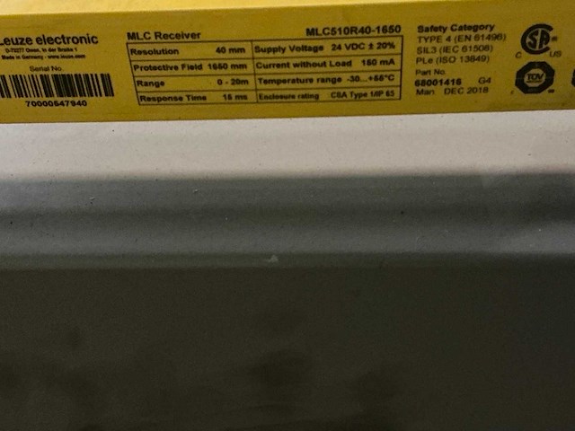 Partij veiligheid lichtgordijnen - afbeelding 6 van  6