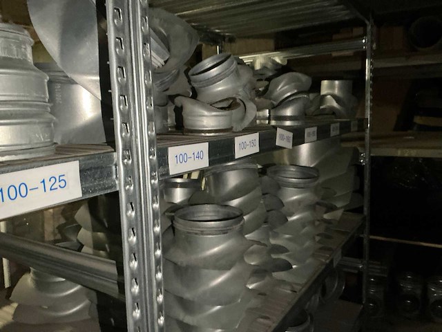 Partij ventilatiekanalen en accessoires - afbeelding 5 van  6