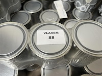 Partij verf, get. colr, kalkhvit, aan 1 liter per pot - afbeelding 1 van  6