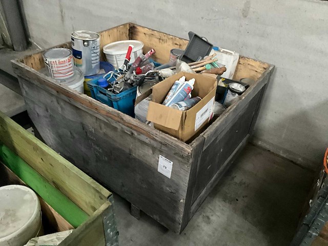 Partij verven en borstels - afbeelding 2 van  6