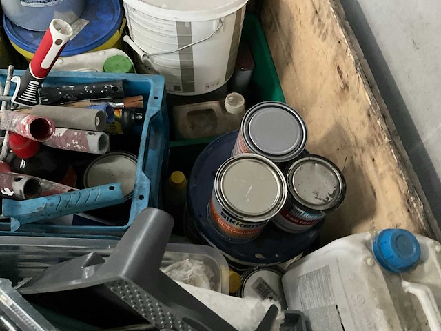 Partij verven en borstels - afbeelding 5 van  6