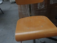 Partij vintage architectenstoel/atelierstoel - afbeelding 3 van  6