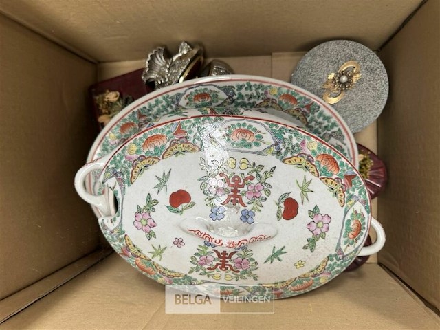 Partij vintage decoratie per doos - afbeelding 1 van  3