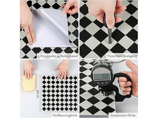 Partij vinyl kleeftegels totaal 125 pakken - afbeelding 2 van  2