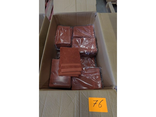 Partij washandjes brique - afbeelding 2 van  3