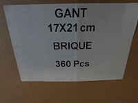 Partij washandjes brique - afbeelding 3 van  3