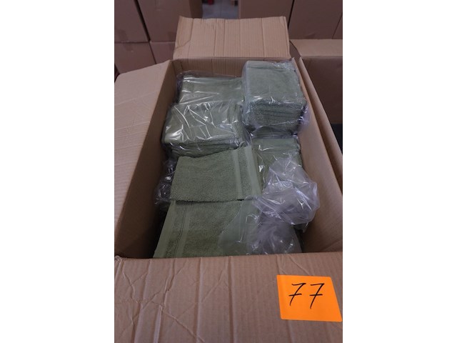Partij washandjes groen - afbeelding 2 van  3