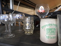 Partij wieze bierglazen (plm 18) - afbeelding 4 van  5